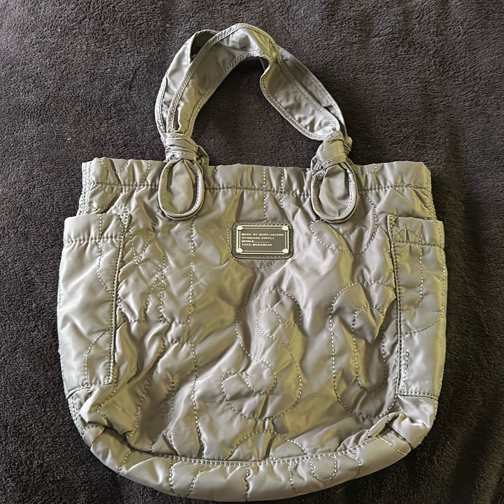 Marc by Marc Jacobs 11’x4’x12.5’ Beige Cloth Tote